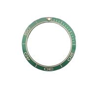 AOIMBNQC 1 Unidad de Inserto Bisel cerámica Curvada 38 mm × 30,7 Compatible con Cajas Reloj SKX007, SKX009, GMT y Sub, Movimiento NH35 NH36. Piezas for Hombre(12)