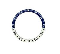 AOIMBNQC 1 Unidad de Inserto Bisel Reloj Plano Luminoso Azul Resina 38 mm x 31,5 Compatible con Cajas SKX007, SKX009 y SRPD, Piezas Movimiento NH35 NH36(02)
