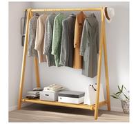 aoiuaoeniu Burro Ropa Madera con Estantes, Perchero de Pie con Ganchos y 1 Barra, Perchero Entrada Recibidor, Base Resistente, Perchero de Estilo Industrial : 60/80/100/120x46x150CM