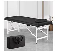 aoiuaoeniu Mesa de Masaje, Camilla Masaje Plegable, Estructura de Acero, Robusta, Multiusos, Relleno Alta Densidad, Polipiel, 180x60x60/185x70x60CM, Material de Acero Inoxidable Grueso