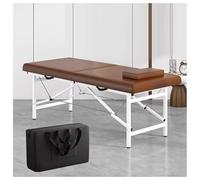 aoiuaoeniu Mesa de Masaje, Camilla Masaje Plegable, Estructura de Acero, Robusta, Multiusos, Relleno Alta Densidad, Polipiel, 180x60x60/185x70x60CM, Material de Acero Inoxidable Grueso