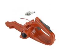 AOIUU Conjunto de manija trasera del tanque de combustible de gas compatible con motosierra de gasolina Hus-qvana 445, 450 E, 445E y 450E (525862104)