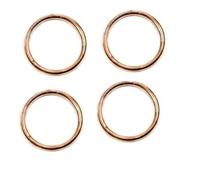 AOIUU Junta de tubo de escape de motocicleta chapada en cobre de 40 x 32 mm compatible con Yam-ha FZ750 (1985-1994), FZR750 (1987-1988) y FZX750 (1987-1989).(4pcs)