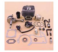 AOIUU Kit de Bobina de Encendido de 54 mm for pistón de Cilindro y cigüeñal, Compatible con S-t-i-H=-L MS660 066 MS 660, Junta, Filtro de Aceite y Combustible, Juego de mangueras.