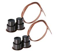 Aoje-Link RC-36 - Sensor de contacto para puerta de ventana de seguridad con cable, interruptor magnético de lengüeta, para control de acceso y sistema de alarma antirrobo, color marrón