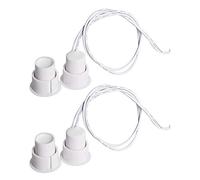 Aoje-Link RC-36 - Sensor de contacto para puerta de ventana de seguridad con cable, interruptor magnético de lengüeta, para control de acceso y alarma antirrobo, color blanco