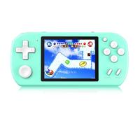 Aojiao Consola Juegos Portatil para Niños con 218 Videojuegos Retro, Cian | Batería Recargable Pantalla LCD de 3.0" Juegos de Viaje, Mini Arcade Juguetes Regalo para niños y niñas de 4 a 13
