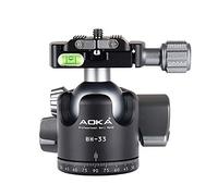 AOKA BH33 - Cabezal de Bola de Perfil bajo Compatible con Arca/RRS con Bloqueo Independiente de Pan