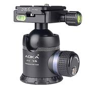 AOKA - Cabezal de Bola Profesional de 360 Grados con Placa de liberación rápida de 1/4 Pulgadas, Peso de 1,08 Libras/0,49 kg, Carga máxima de 66 libras/30 kg, Apto para trípodes, monopié, cámaras SLR