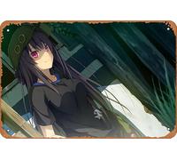 Aokana: Four Rhythm Across The Blue, Misaki Tobisawa - Póster de anime para decoración de pared del hogar, letrero de metal retro de 20 x 30 cm