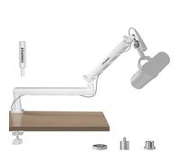 Aokeo AK-55 - Brazo de micrófono ajustable de perfil bajo, adecuado para Blue Yeti, Snowball iCE, HyperX QuadCast, SoloCast, Elgato Wave, etc