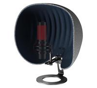 Aokeo - Escudo de aislamiento profesional para micrófono, panel aislante de micrófono plegable y ajustable, para cualquier estudio de equipo de grabación de micrófono de condensador