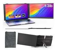 AOKER Extensor de pantalla para laptop, ultrafino, 1.3 libras, 14 pulgadas, FHD IPS, extensión de monitor portátil dual para laptop, accesorio Plug & Play para portátiles de 13 a 17 pulgadas, segunda