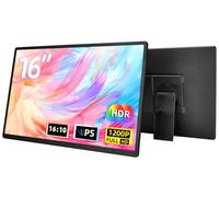 AOKER Monitor portátil de 16 pulgadas para laptop, extensor de pantalla de portátil 1200P FHD, HDMI, USB C, pantalla externa de viaje con soporte, monitor de juegos para PC, Mac, Switch, teléfono