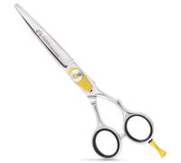 AOKEY Equinox Profesional Razor Edge Hair cutting tijeras/tijeras - (17 cm) insertos para los dedos y la adaptación al tornillo tensor, 100% acero inoxidable, grande para peluquerías, tiendas de