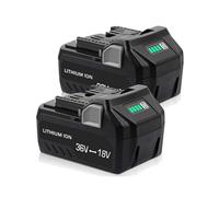 Aokicase Batería de repuesto de iones de litio para Hitachi/Metabo HPT 18 V ~ 36 V/8.0 Ah, compatible con herramientas eléctricas inalámbricas BSL36A18, BSL36B1836V, Metabo 18V~36V (8000 mAh), paquete