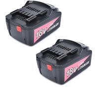 Aokicase Batería de repuesto de iones de litio para Metabo HPT 18 V ~ 36 V/5,0 Ah, MTB18B, BS18LT, SB18LT, SSW18L Metabo 18 V Herramientas de alimentación inalámbrica (5000 mAh), 2 unidades