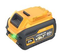 Aokikeisu Batería de repuesto para Dewalt de 20 V/60 V, compatible con DCB200/DCB203/DCB204/DCB205/DCB206/DCB209/DCB180/DCB182/DCB183/DCB184/DCB185/DCB606/DCB609 (6 unidades) 000 mAh. Paquete de 1