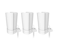 Aokikeisu Soporte de montaje en pared para sistemas WiFi domésticos TP Link Deco X90/X95/XE200, soportes de plástico, cubiertas de enrutador Wi-Fi de malla, compatible con sistemas WiFi 6 (blanco, 3
