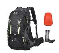 Aoking, Mochila para senderismo/escalada,40L_YJN79807,50L_YJN67363,Elementos estándar: tabla de malla de flujo de aire extraíble,impermeable,silbato SOS,protector de lluvia,Opciones: burbuja de agua 2