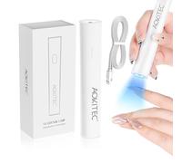 Aokitec Lámparas UV para uñas de gel, protege la piel y secado rápido, mini lámpara de uñas LED UV para curar esmalte de gel, pegamento de uñas, pegatinas de uñas, tiras de uñas de gel