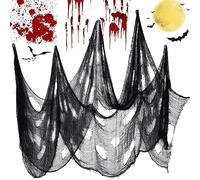AOKITO Tela Decorativa de Halloween, Tela Espeluznante para DIY Colgantes Místicos (2 x 5 m)