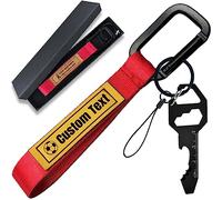 Aokizkdzsw Llaveros Personalizados con Cuero, llavero Personalizado con Nombre Etiqueta de Texto Motocicleta, Regalos Personalizadas para Hombre Mujeres Coche,Rojo