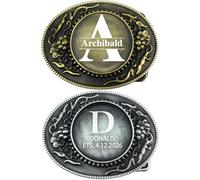 Aokizkdzsw Personalized Classic Western Belt Buckle for Men & Women | Custom Engraved Rodeo Belt Buckle for Cowboy & Cowgirl Vintage Gift (AO-Western Belt 3)