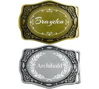 Aokizkdzsw Personalized Classic Western Belt Buckle for Men & Women | Custom Engraved Rodeo Belt Buckle for Cowboy & Cowgirl Vintage Gift