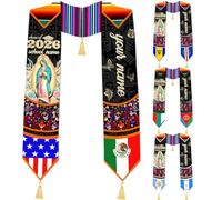 Aokizkdzsw Stampa personalizzata, scialli personalizzati per la laurea Regali di laurea progettati dalla classe del 2026 (Shawl Stole-2)