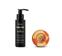 AOKlabs Pack Limpieza & Volumen - Oil Cleaning Gel 2 en 1 + Crema Oro Africano Labios | Limpieza profunda, piel equilibrada y labios con volumen | Reduce arrugas, hidrata y regenera | Rutina completa