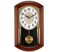 AOKLEY Reloj de Pared de péndulo 52 * 30cm, Reloj de pendulo, Reloj de carrillon Antes de Las campanadas, Fabricado en Madera