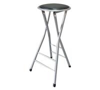 AOKLEY Taburete de Bar Plegable, portátil, sin Respaldo, Acolchado, Alto, Taburete de 24/28 Pulgadas, Resistente, Altura de mostrador, Taburete de Bar para Cocina, Sala de recreación
