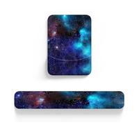 AOKSUNOVA Alfombrilla de ratón con reposamuñecas de gel y reposamuñecas con reposamuñecas y reposamuñecas Set Galaxy