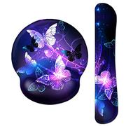 AOKSUNOVA Alfombrilla de ratón ergonómica con almohadilla de gel para teclado y reposamuñecas