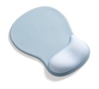 AOKSUNOVA Alfombrilla de ratón ergonómica con reposamuñecas con reposamuñecas con cojín de gel ergonómico con reposamuñecas, color gris y azul