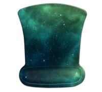 AOKSUNOVA Alfombrilla de ratón ergonómica de gel con reposamuñecas Galaxy