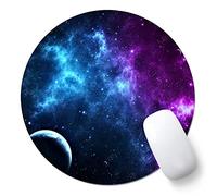 AOKSUNOVA Alfombrilla de ratón Redonda de 20 cm, diseño pequeño Universo