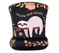 AOKSUNOVA Alfombrilla Raton Gel ReposamuñEcas Teclado Ergonomica Alfombrilla RatóN Almohadilla ReposamuñEcas para Teclado Alfombrilla Raton con Reposamunecas