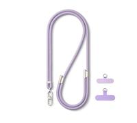 AOKSUNOVA Handykette Universal Handyband zum Umhängen Phone Lanyard Umhängeband Handy Kette Verstellbar Band für Handyhülle Lila