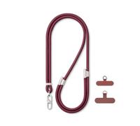 AOKSUNOVA Handykette Universal Handyband zum Umhängen Phone Lanyard Umhängeband Handy Kette Verstellbar Band für Handyhülle Weinrot