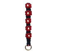 AOKSUNOVA Llavero Pulsera Mujer Llavero Macramé Corto con Flores para Llaves