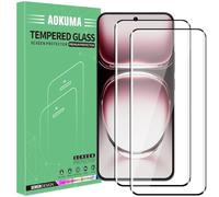 AOKUMA 3D protector de pantalla para OPPO Reno 12/12 Pro, [2 unidades] 3D cristal templado fácil instalación, sin burbujas, alta definición, 9H dureza, anti-arañazos