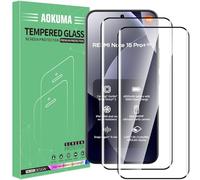 AOKUMA 3D Protector de Pantalla para Xiaomi Redmi Note 15 Pro+/Note 15 Pro Plus 5G,[2 Unidades] 3D Cristal Templado para Note 15 Pro Plus Fácil Instalación,Sin Burbujas,9H Dureza
