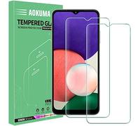 AOKUMA Cristal Templado Samsung Galaxy A22 5G/A22s 5G, [2 Unidades] Protector Pantalla para Samsung Galaxy A22 5G/A22s 5G Robusto Antiarañazos Antihuellas con Borde Redondeado Dureza 9H Antiburbujas