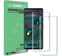 AOKUMA Protector de Pantalla para Google Pixel 7A/6A, [2 Unidades] Cristal Templado para Google Pixel 7A/6A Fácil Instalación, Sin Burbujas, Alta Definicion, 9H Dureza, Anti-Arañazos