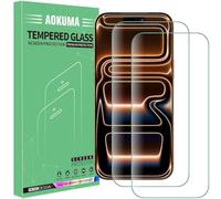 AOKUMA Protector de Pantalla para iPhone 17 Pro Max, [2 Unidades] Cristal Templado para iPhone 17 Pro Max Fácil Instalación, Vidrio templado 9H para 17 Pro Max,Protector de Pantalla HD,Anti-Arañazos