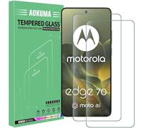 AOKUMA Protector de Pantalla para Motorola Moto Edge 70, [2 Unidades] Cristal Templado para Moto Edge 70 Fácil Instalación, Vidrio templado 9H para,Protector de Pantalla HD,Anti-Arañazos
