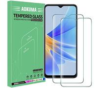 AOKUMA Protector de Pantalla para OPPO A17/A55 5G, [2 Unidades] Cristal Templado para OPPO A17/A55 5G Fácil Instalación, Vidrio templado 9H,Sin Burbujas, Alta Definicion,Anti-Arañazos