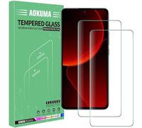 AOKUMA Protector de Pantalla para Realme 14 5G/iQOO 7/Xiaomi 13T/Xiaomi Poco X5 Pro, [2 Unidades] Cristal Templado para 13T/Poco X5 Pro Fácil Instalación, Sin Burbujas, Alta Definicion, 9H Dureza